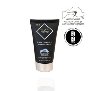 Allergiatestattu herkän ihon kasvovoide Taiga Cosmetics NO:3 24H Voide herkälle iholle, 50ml.